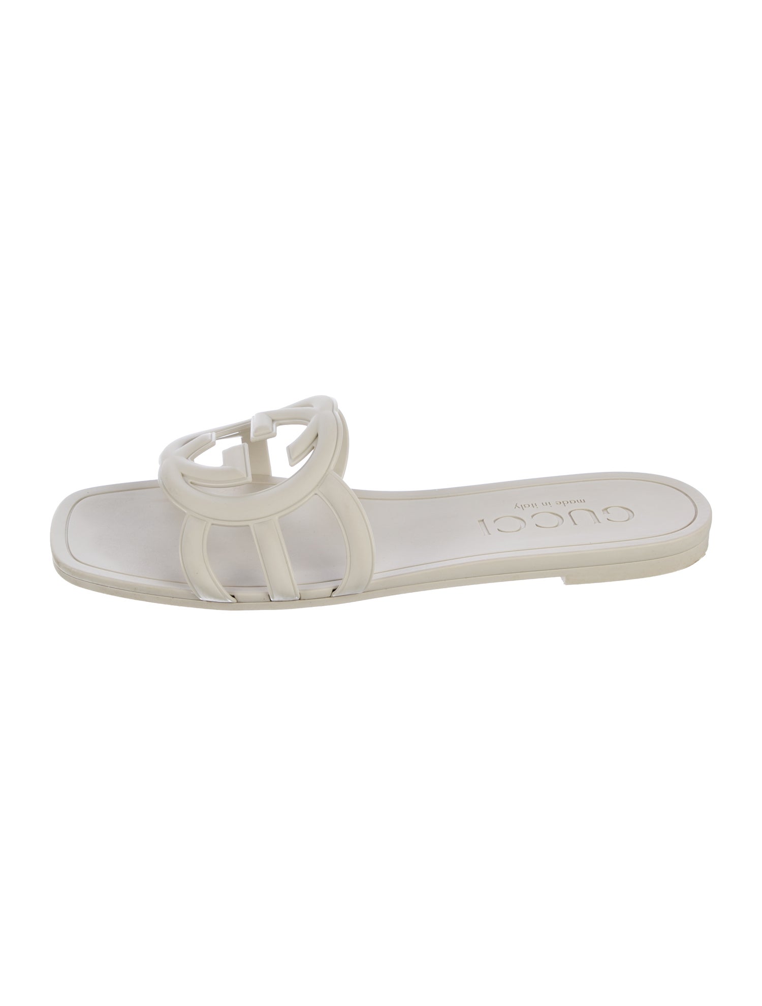 Gucci Interlocking G Logo Rubber Slides